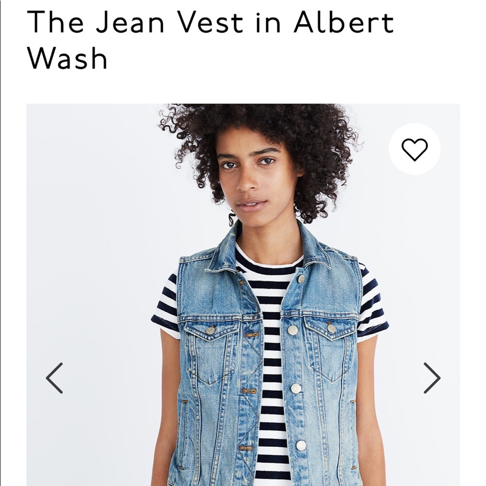 Madewell denim vest